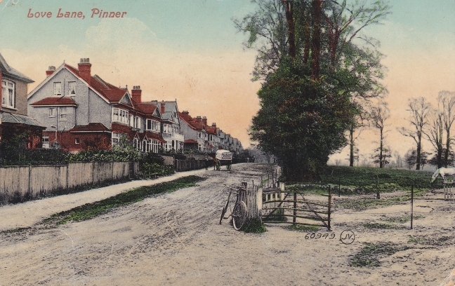 Love Lane at its corner with Avenue Road 1908